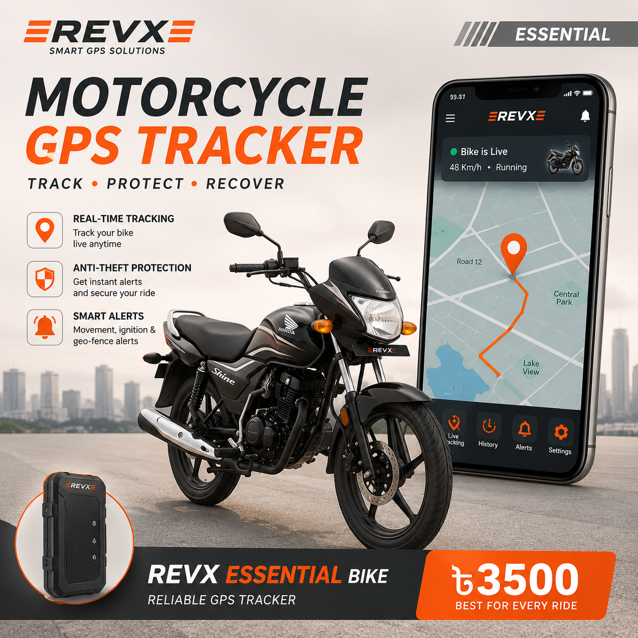 RevX Essential Bike - GPS Tracker